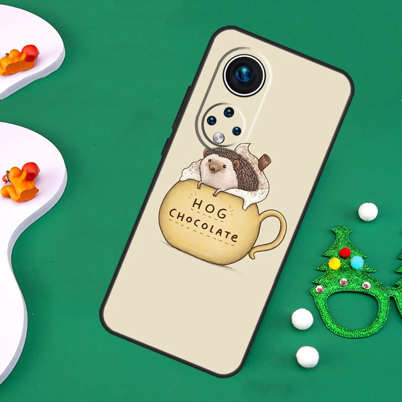 Чехол Kawaii Hedgehog для Huawei Honor Magic 5 Lite X7 X8 X9a 50 70 P20 P40 P30 Pro P Smart Nova 9 5T чехол