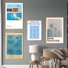Художественные постеры и принты David Hockney, винтажная абстрактная живопись, холст, картины для гостиной, настенный художественный Декор
