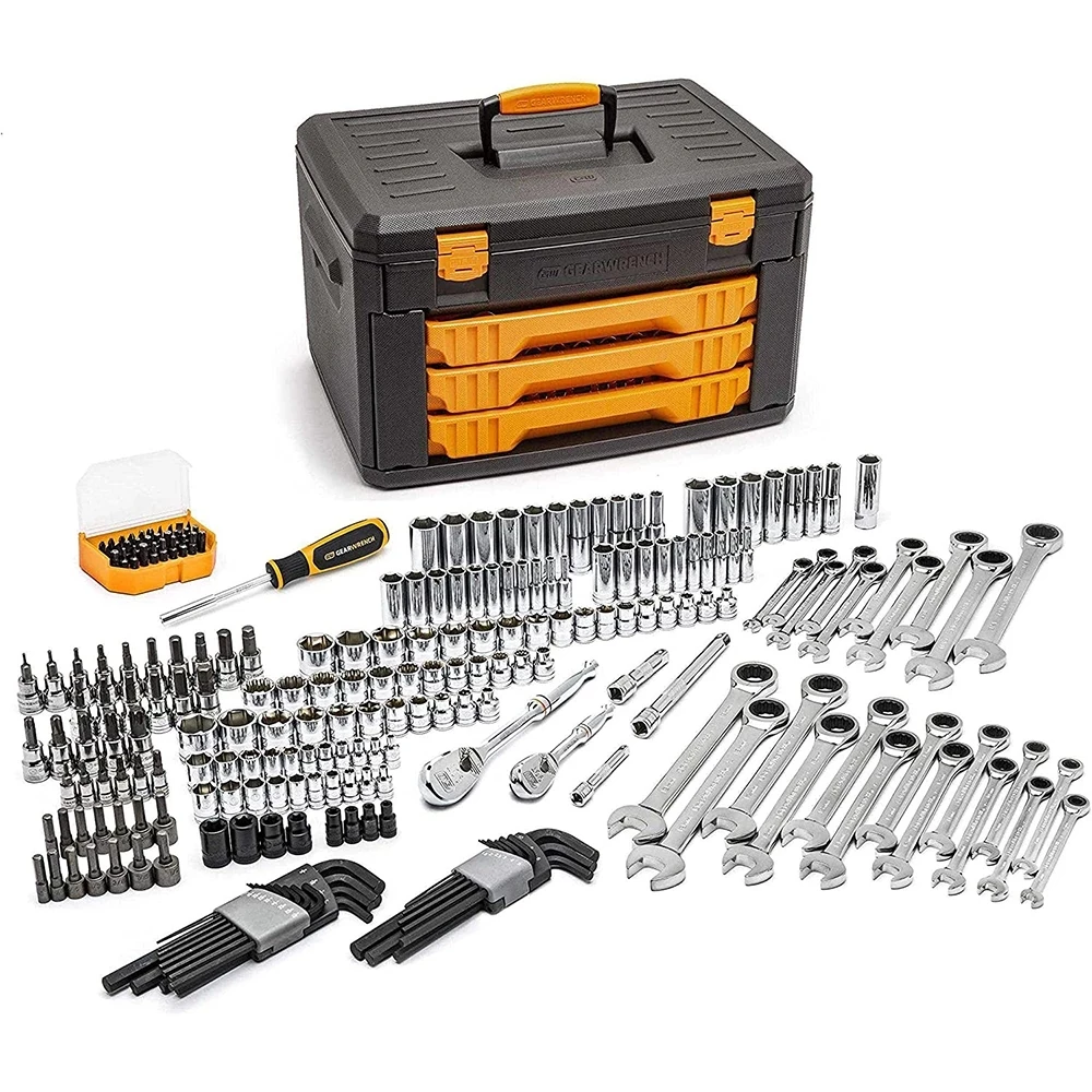 New low price Home Tool Kit Hand 40 pcs Small Basic Tool Set with Easy Carrying Box Perfect for DIY Home Maintenance Great for