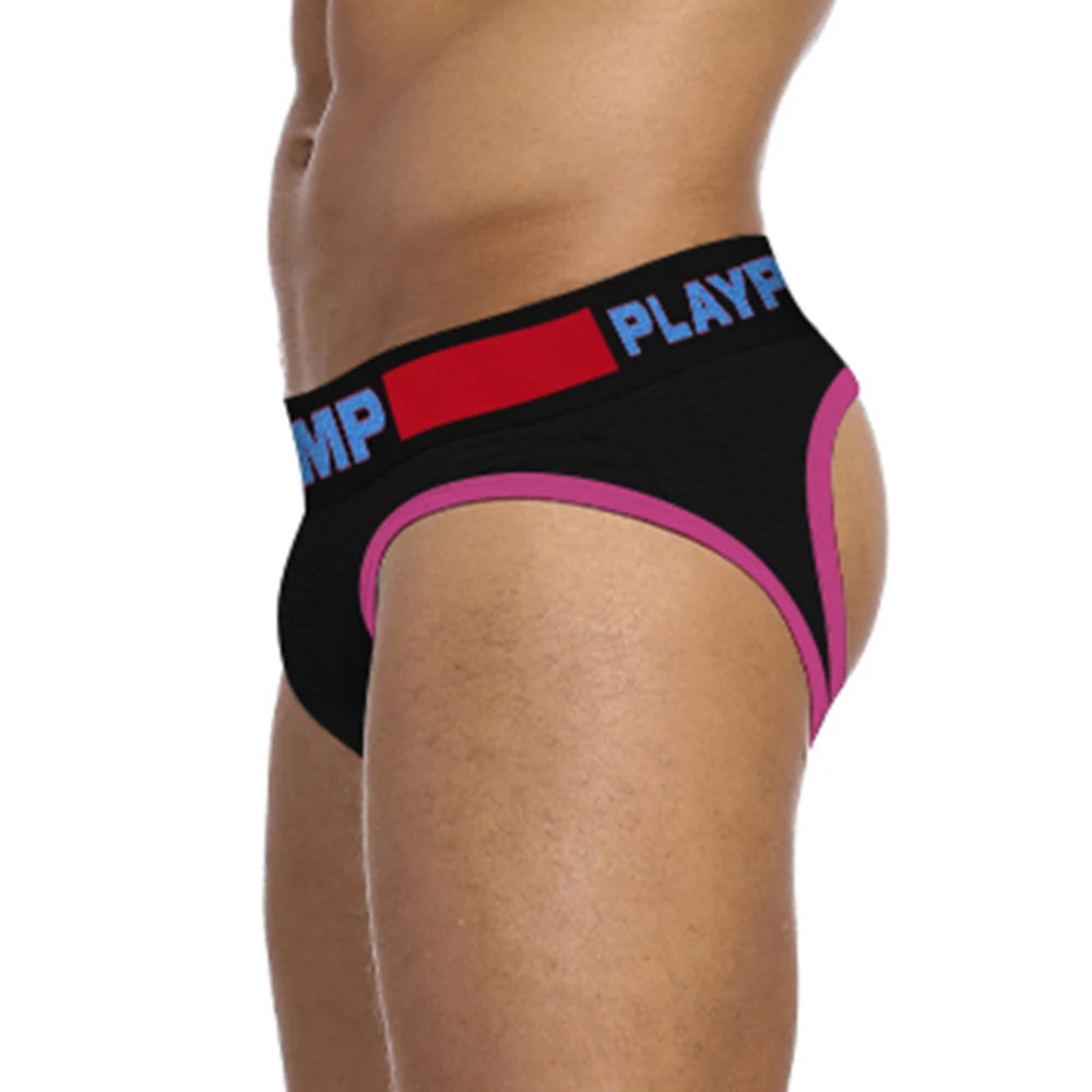 

Трусы-брифы мужские с открытой спиной, джоки, дышащие, с пряжкой, сексуальное нижнее белье для геев, нижнее белье