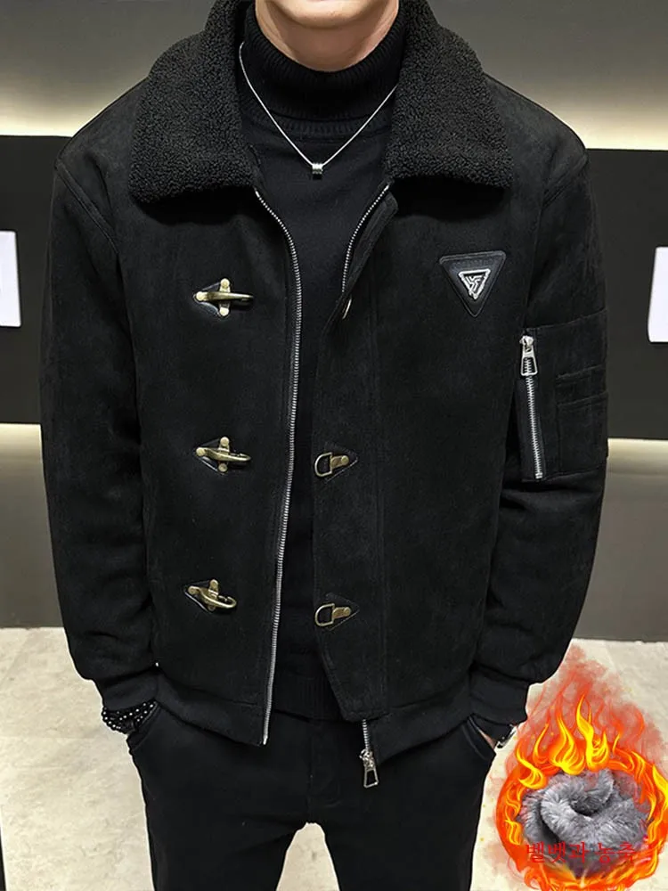 Меховая интегрированная верхняя одежда осенне-зимняя мужская берберская