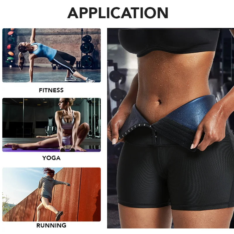 Workout Body Shaper Sauna Pants Sweat Suits for Women High Waist Compression Slimming Shorts Hot Thermo Wiast Trainer Leggings