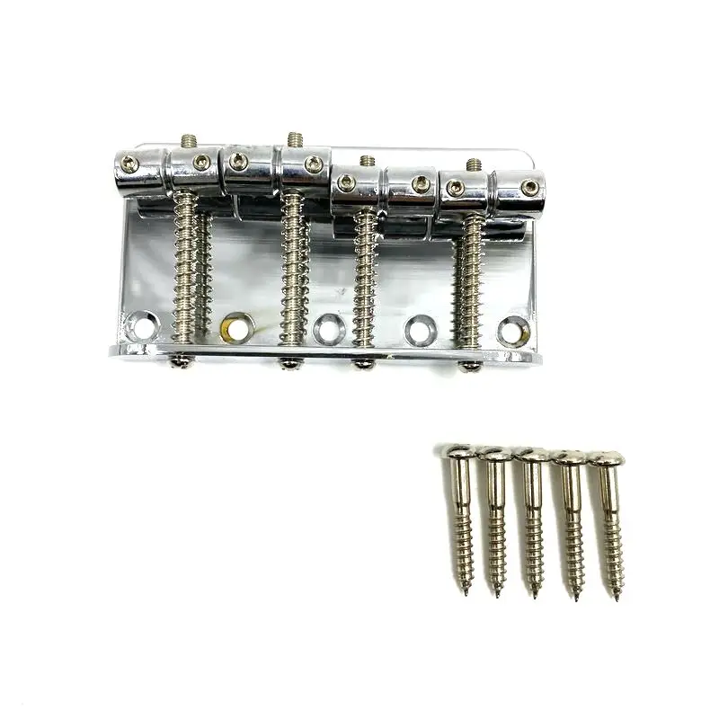 

Made in Korea Jazz Bass PB Bass Bridges and Tailpiece Chrome Color for 4 Strings