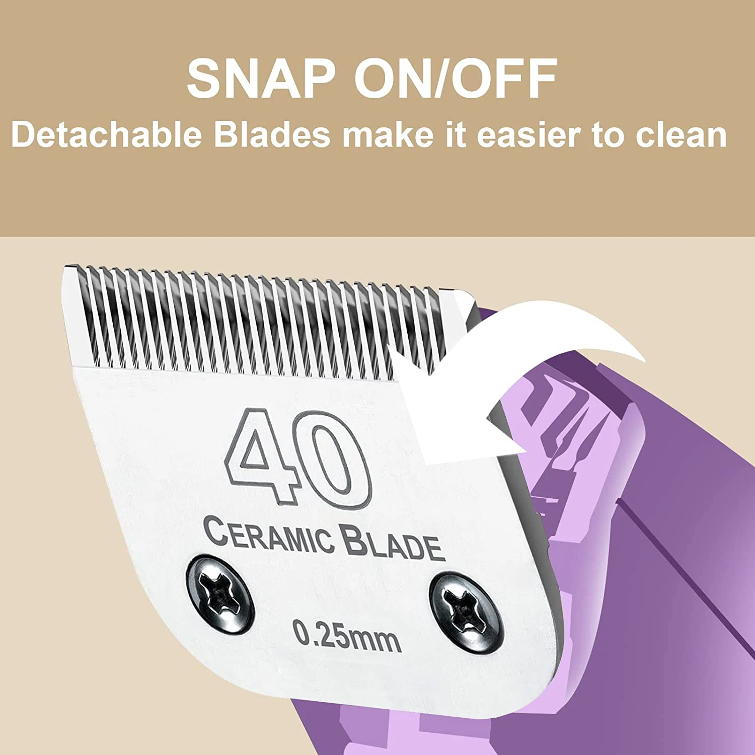 Съемные лезвия для стрижки домашних питомцев совместимые с машинками Andis Oster A5