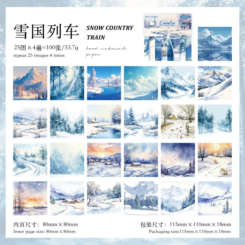 

100pcs/lot Memo Pads Material Paper Natural Landscaping Manual Junk Journal diary Scrapbooking Cards Background Decoration Paper