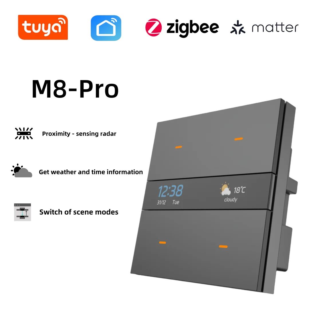 

Умный выключатель M8 Pro Tuya Zigbee