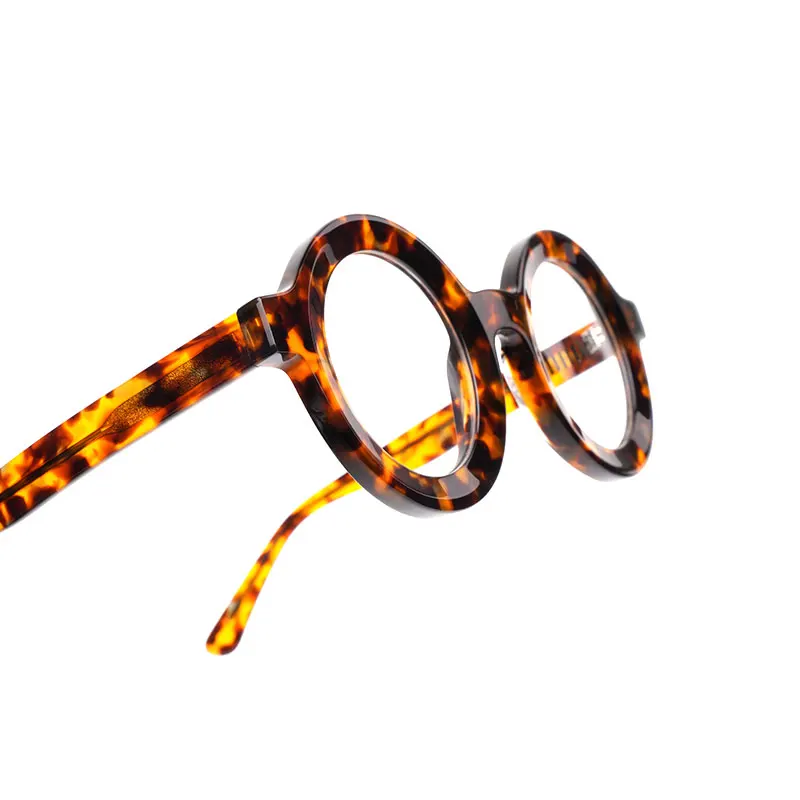 Круглые модные очки Hengtai оправа для очков мужчин и женщин черные белые чтения в