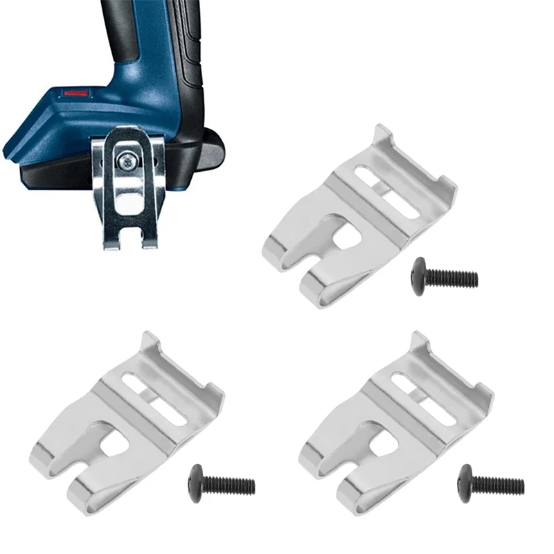 1/2/3Pcs Belt Clip Hook With Screws Set For For Bosch 18V Cordless Drills Impact Driver Power Tools Accessories 26618-01 25618