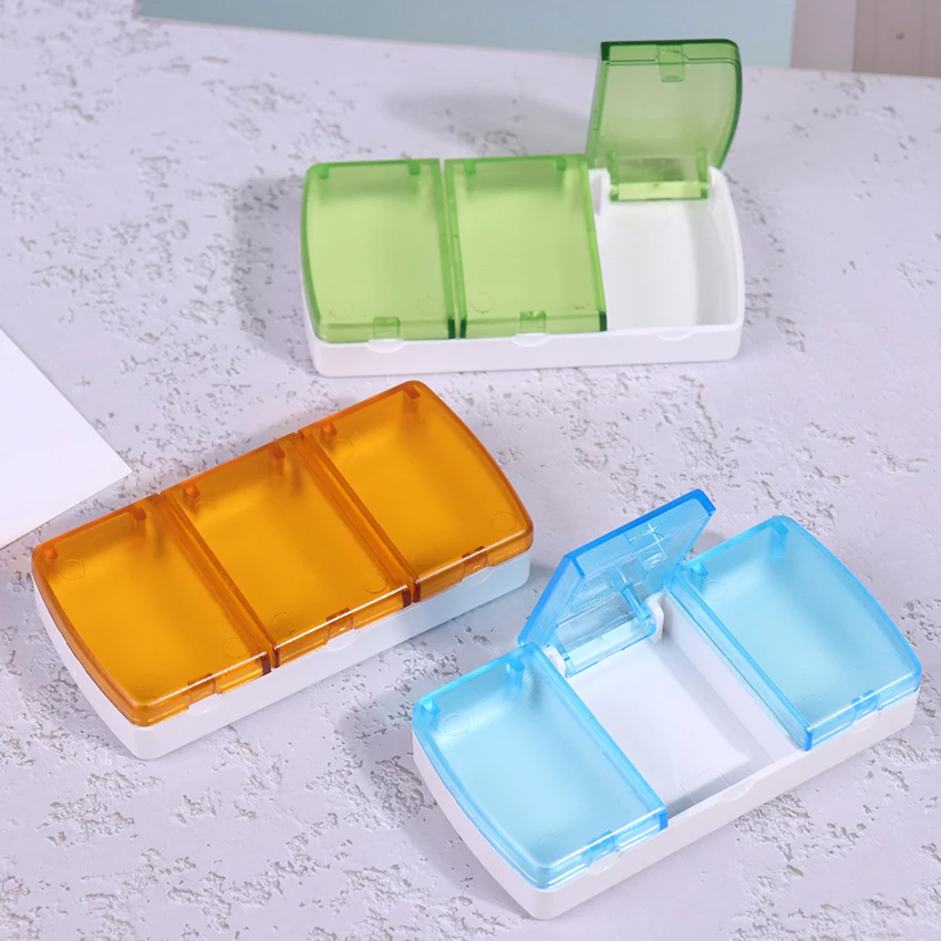 1PC Sealed 3 Grids apteczka przenośna apteczka do przechowywania opieki zdrowotnej plastikowe pudełko przenośne podróżne pudełeczko na tabletki 5 1PC Sealed 3 Grids apteczka przenośna apteczka do przechowywania opieki zdrowotnej plastikowe pudełko przenośne podróżne pudełeczko na tabletki 5