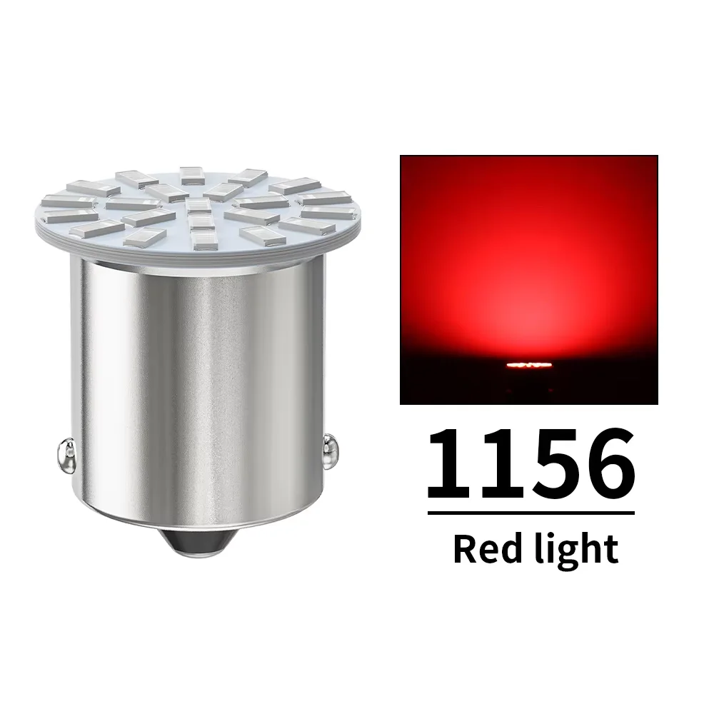 

10 шт. 12 В/24 В светодиодная лампа 1156 BA15S R5W R10W 1157 BAY15D 3014 22 SMD для грузовых автомобилей, указатели поворота, дневные ходовые огни 6000 К, белый