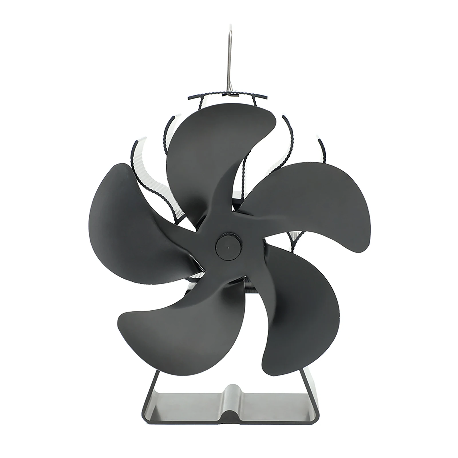 

Convection Fan Stove Fan 1400rpm 165*85*195mm 180-220 1pcs 50℃-350℃ Aluminum Black DT122 Heat Driven Quiet ≦25db