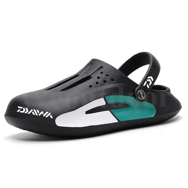

Daiwa Summer Men's Hollow Out Breathable Slippers Outdoor Non-Slip Eva Lightweight Beach Travel Wear-Resisting Fishing Sandals