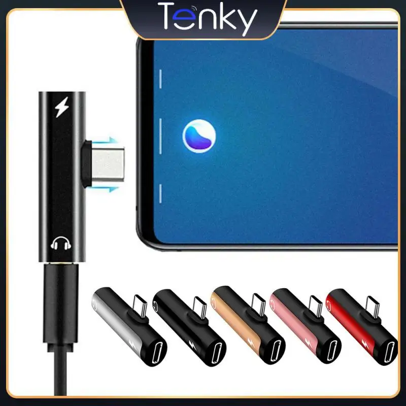 

2 In 1 Audio Adapter Type-c Audio Adapter Type C To Jack Earphone Otg Adapter Headphone Jack Jack Earphone Charge Converter