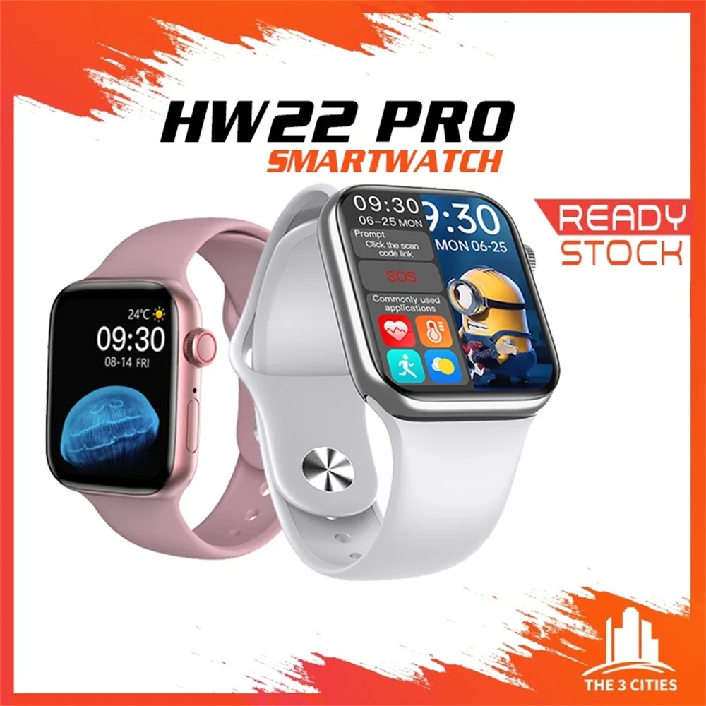 

2022 HW22pro Smart Watch Men Women Split Screen Display Original Smartwatch Body Temperature Monitor BT Call For Android IOS IWO