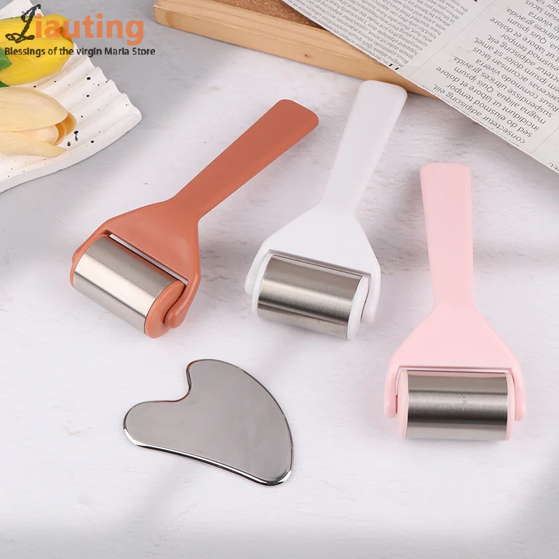 2 шт. ролик для льда лица из нержавеющей стали металлический набор инструментов