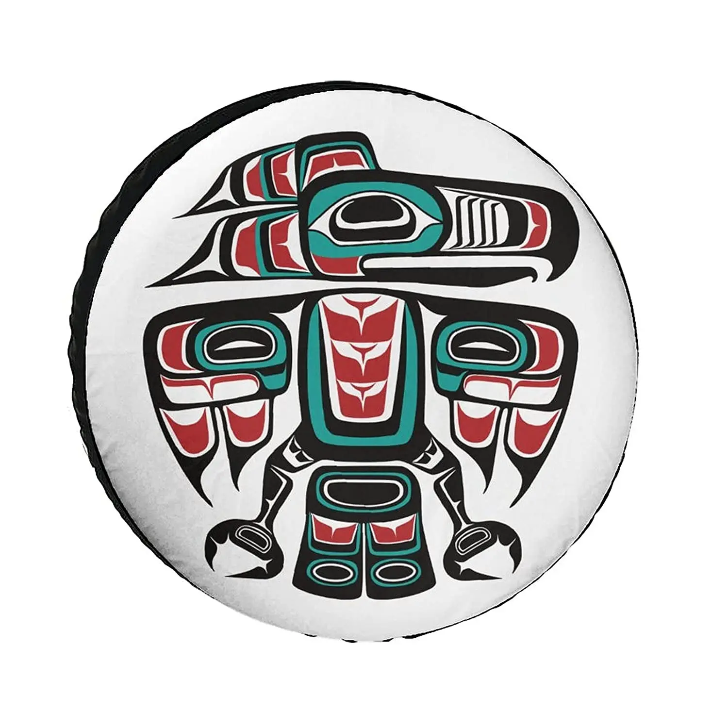 

Haida Native Raven Totem Universe Exploration Tire Covers Wheel Cover Protectors Weatherproof UV