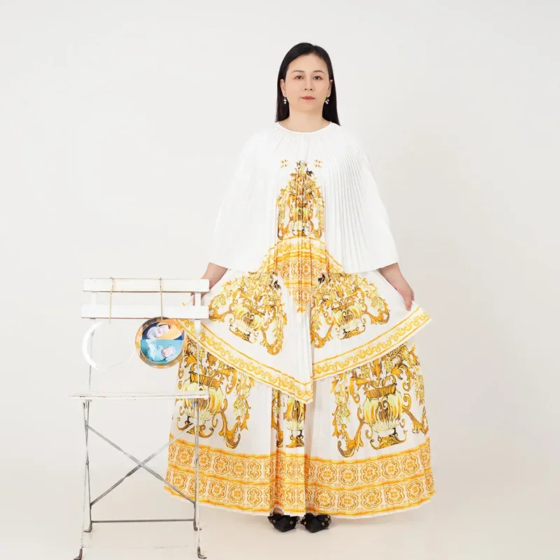 2024 Miyake плиссированная женская одежда оптовая продажа с фабрики новый принт