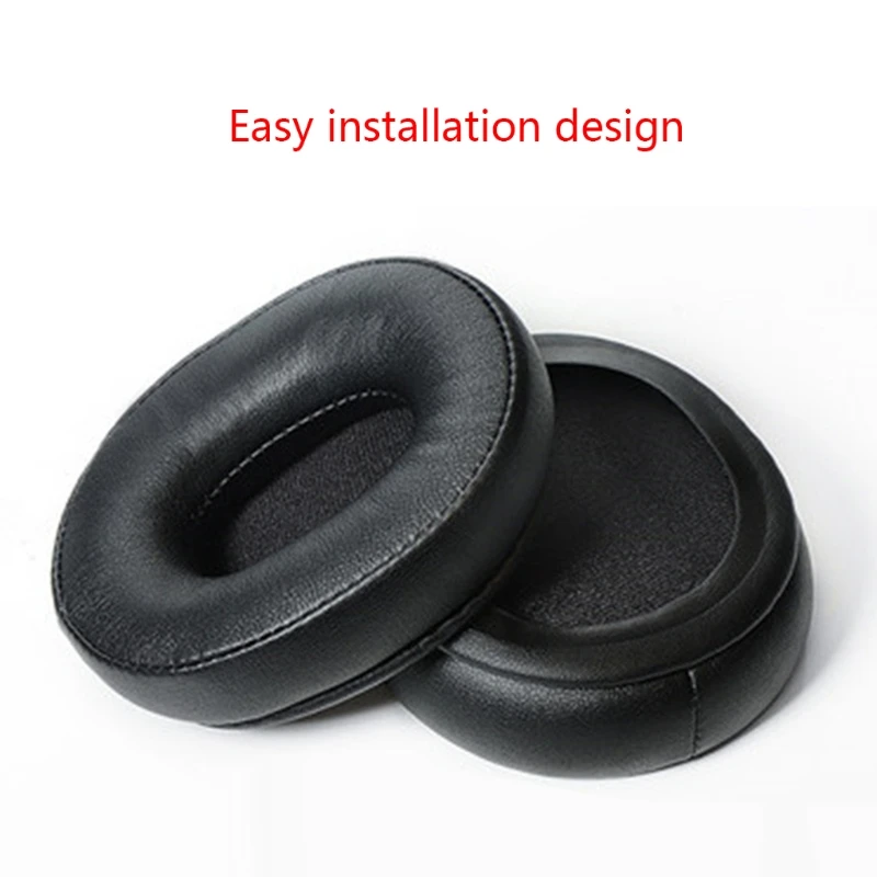 

Ear Pads Pillow Cover Black 1Pair Memory Foam Replacement Compatible with ATH-M60X Soft Pillow Comfortable to Wear