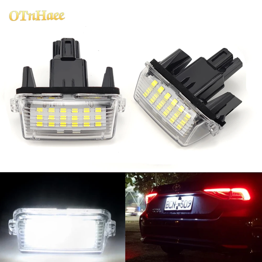 

Комплект Из 2 Светодиодных Фонарей Подсветки Номерного Знака Для Toyota Camry, Corolla, Prius, Yaris, Highlander, Avalon, Auris