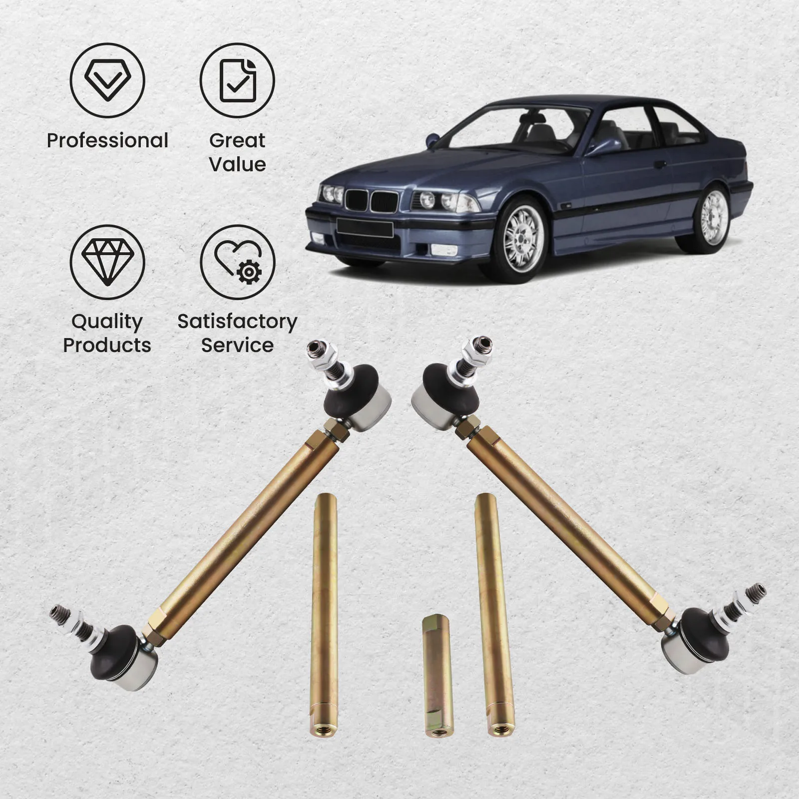 Сверхмощная Передняя балка для BMW E36 - M3 TC932 042769B регулируемая