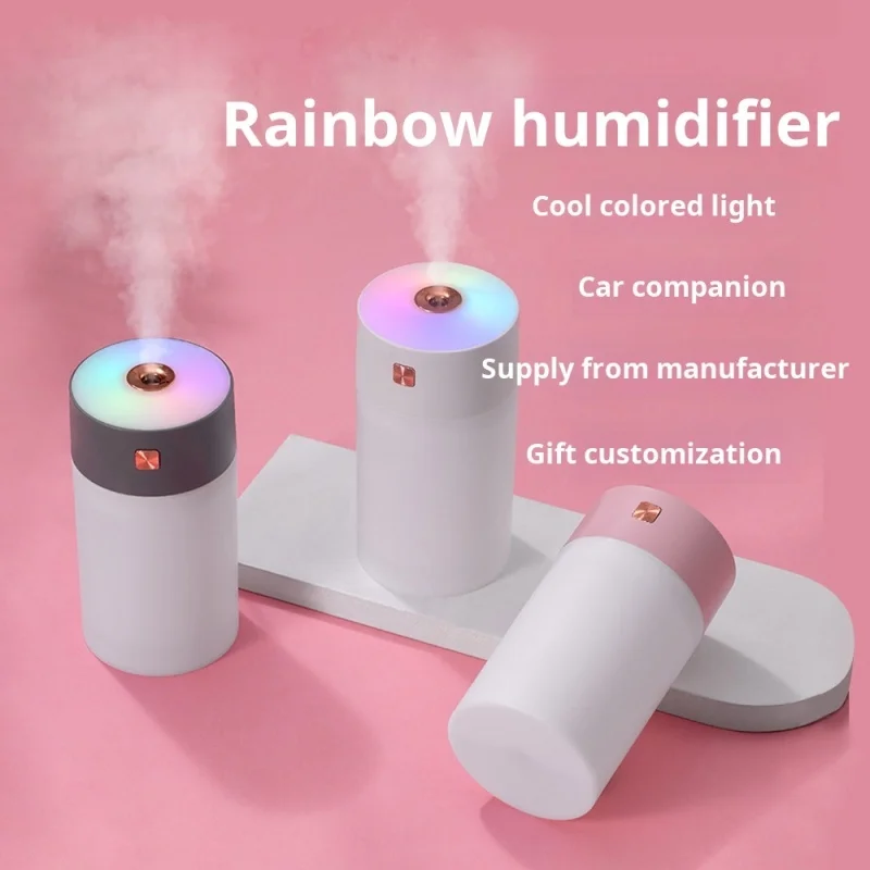 Автомобильный увлажнитель для ароматерапии Mini USB с чашкой Rainbow идеально