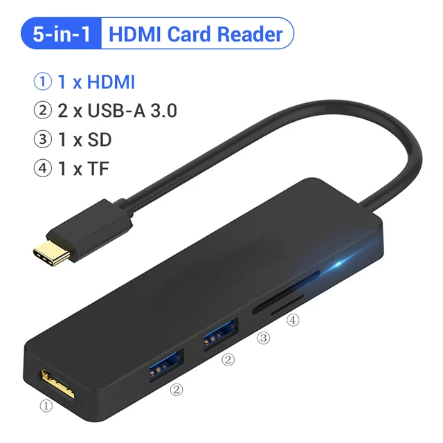 

USB C Hub for Macbook Pro Multi USB 3.1 Type C Hub 3.0 2.0 USB C HDMI Adapter PD Dock for Huawei Mate 20 Pro OTG Splitter