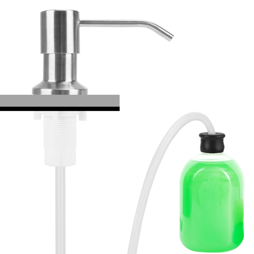 

Built-in Fluid Pump Liquid Soap Organizer for Bathroom and Kitchen Kitchen Accessories Liquid Soap Dispenser Manually Pressing
