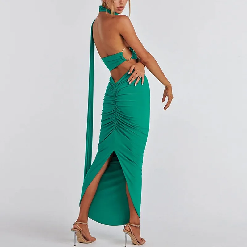

Dress Summer Women 2023 Swim Cover Up Beach Bikini Backless Ribbon Suit Skirt Two Female Strapless Tops With Slim One Sexy Tight