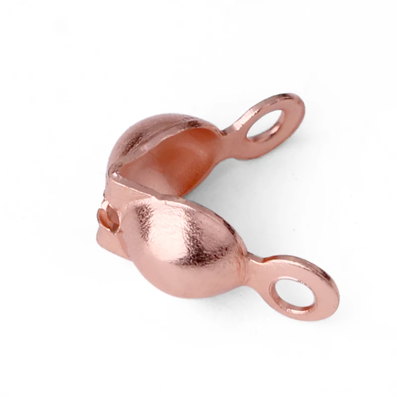 100Pcs Stainless Steel Necklace Chain Connector Clasp Ball Chain Crimps End Beads Findings Black DIY Jewelry Making Accessories