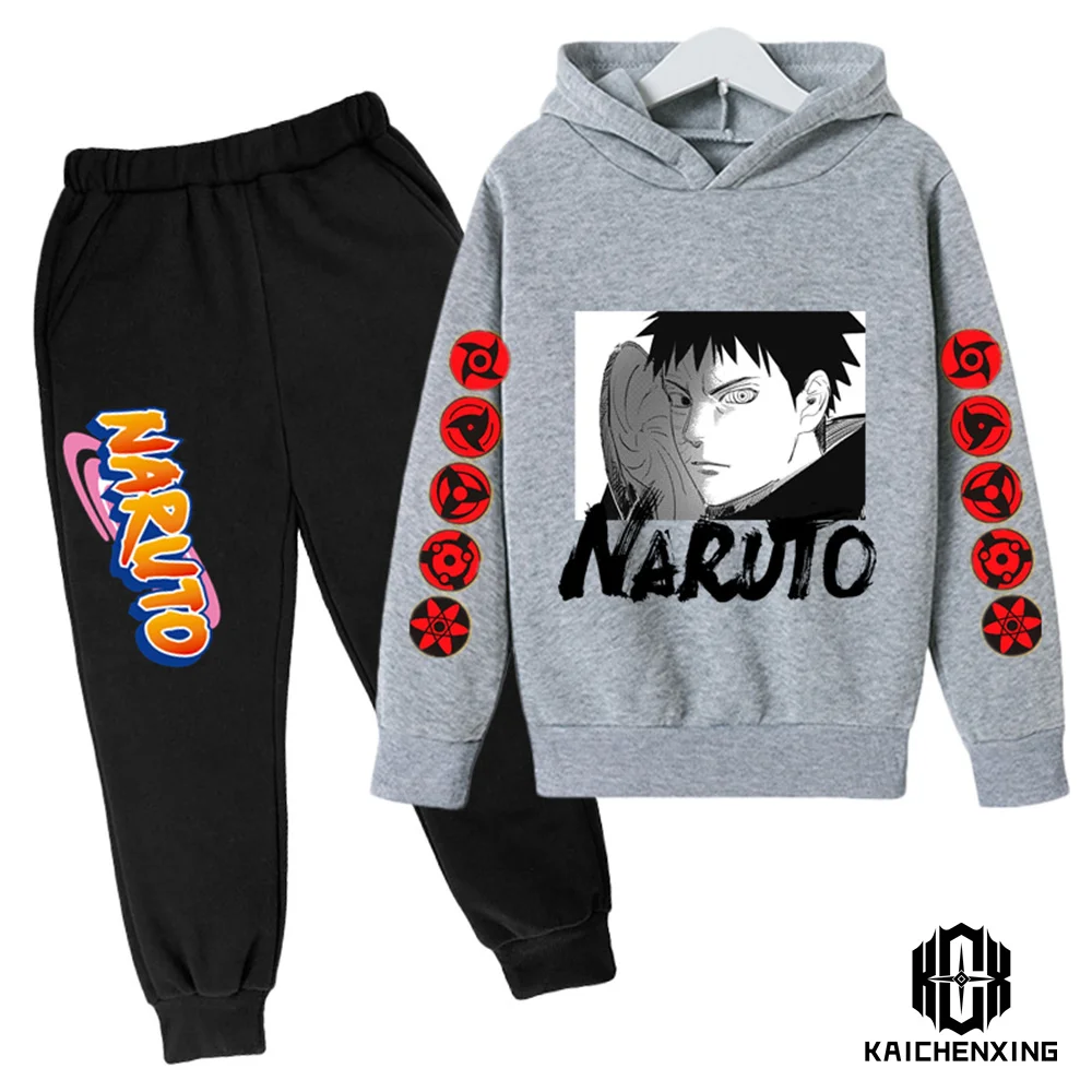 

Naruto Children's Clothing Fashion Baby Boys Hoodies Autumn Kids Clothes Kakashi Japanese Anime Boys Sasuke Costume Sets
