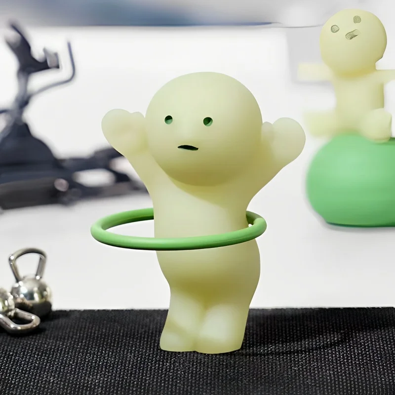 

Smiski фитнес-серия мечта о сумке загадка движущаяся игрушка кукла креативная светящаяся Коллекционная модель игрушка подарок