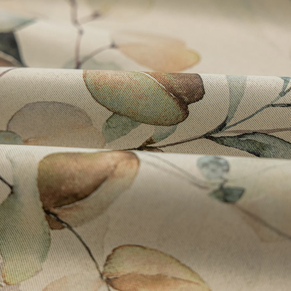 

LEEJOOM зеленые шторы из полиэстера для гостиной спальни