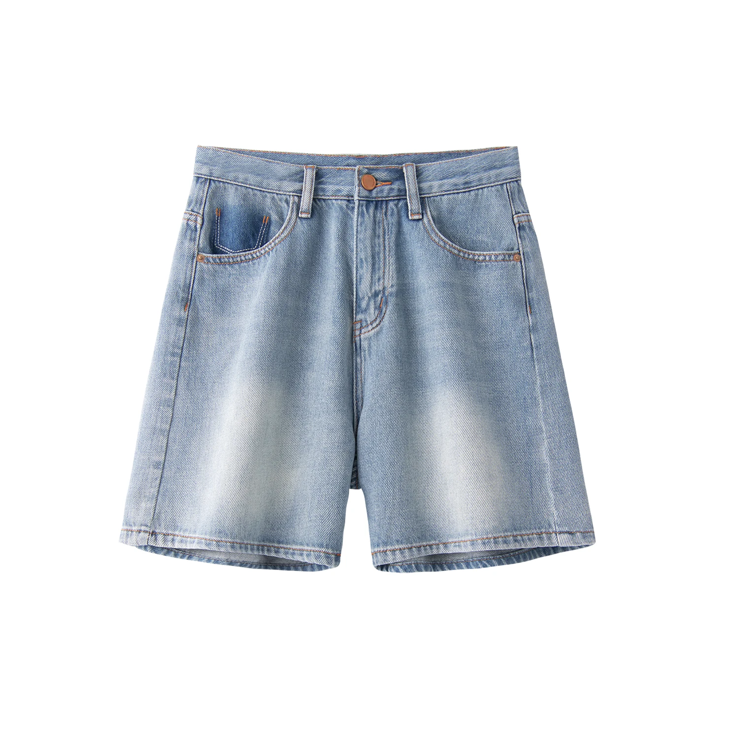 SHUCHAN 95% Cotton Womens Shorts Denim Pantalones Cortos De Mujer  Short Jeans Women  STRAIGHT  High Street