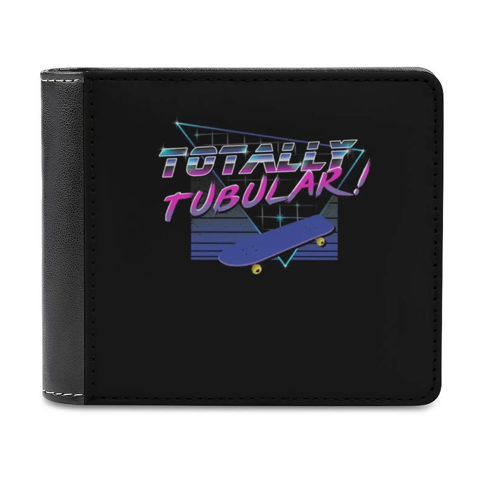 

Totally Tubular Men's Wallet Leisure Travel Lightweight Portable Wallets Short Style Male Purse 80S Pop Culture Totally Tubular