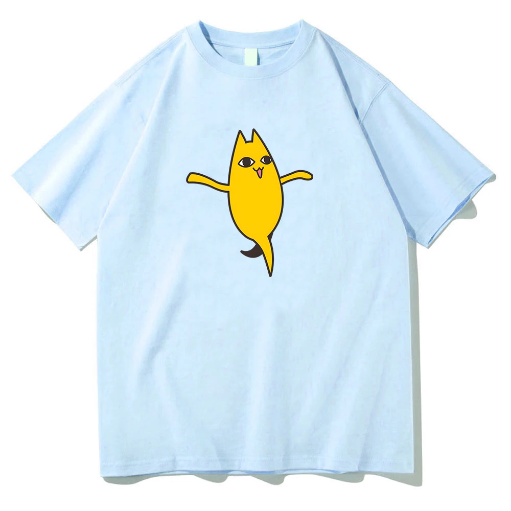 

Azumanga Daioh OH MY GAH Cat It Is Dancing Enchanting Tshirts Harajuku Kawaii/Cute 100% Cotton T-shirts Women Tee Shirts Summer