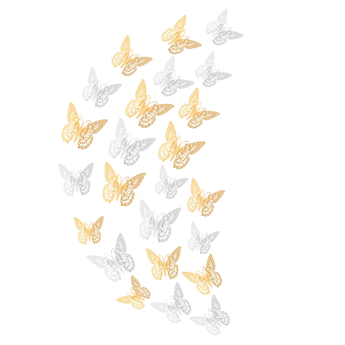

24pcs Wall Sticker Butterflies Sticker Wall Decals for Wall Bedroom