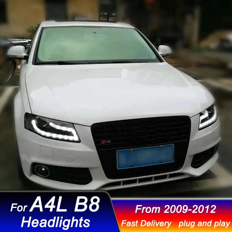 Автомобильные фары для Audi A4L B8 2009-2012 новый стиль полный светодиодный DRL