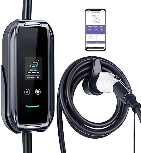 

P9 EV Charger Level 2, 10 to 40 Amp, 110-240V EVSE, Versatile for Portable & Charger (NEMA 14-50, 25 Feet Cable)