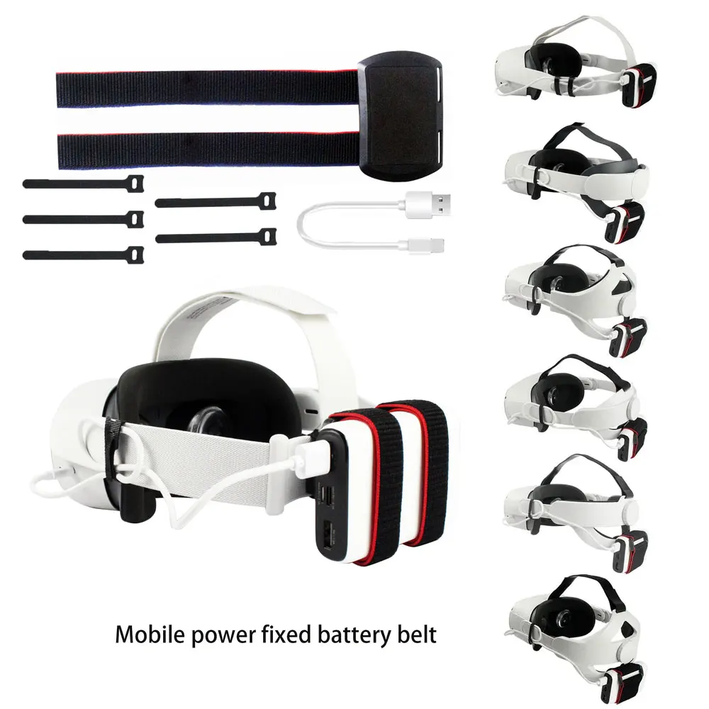 Повязка на голову батарея задняя зажим держатель для Oculus Quest 2 мета-квест 3 Внешний