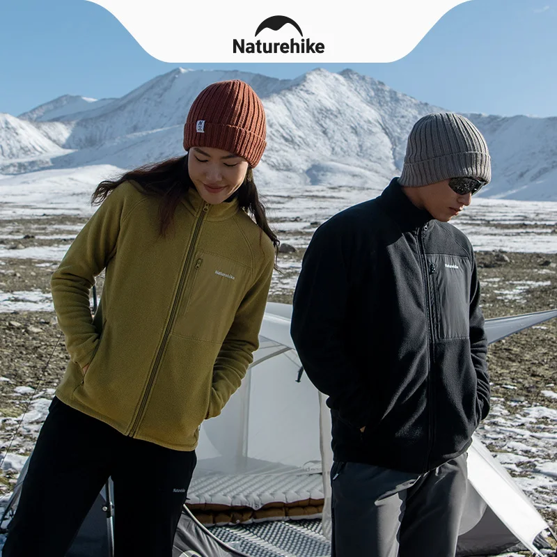 Куртка флисовая с воротником-стойкой на молнии Зимняя