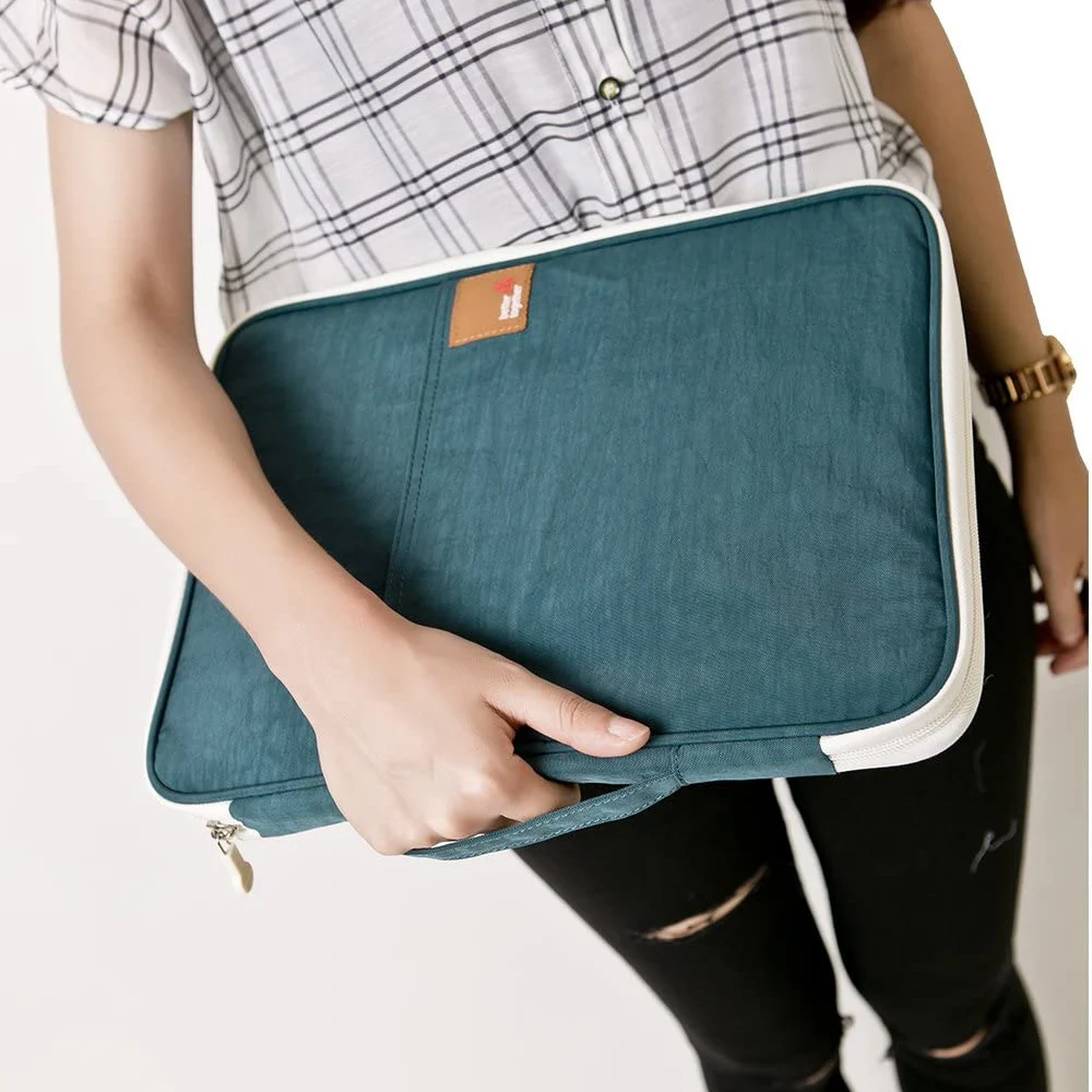 A4 Document Bags Portfolio Organizer Waterproof Business File Holder Travel Document Bags for Office Ipad Pen Notebooks