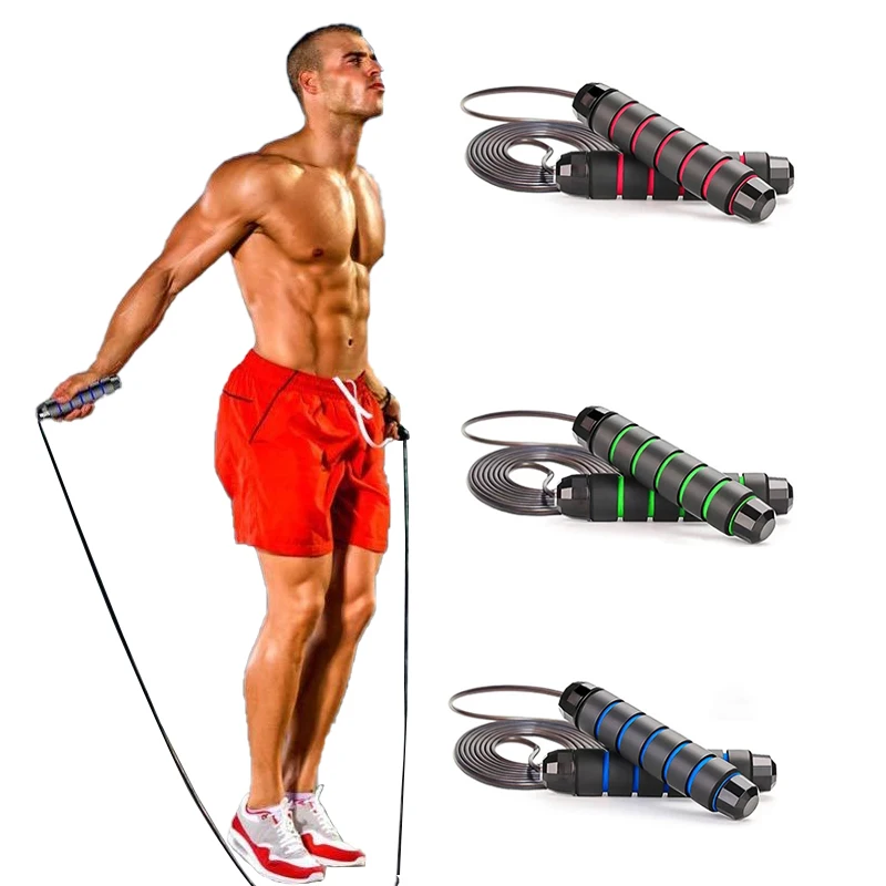 

Qishuang фитнес-тренировочная Регулируемая Скакалка без спутывания Утяжеленная Скакалка с покрытием из пвх широкая стальная проволока