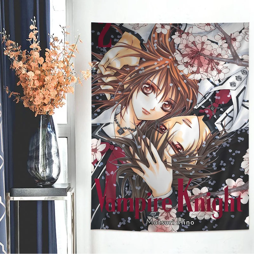 Vampire Knight Hanging Bohemian Tapestry Japanese Wall Anime Kawaii Room Decor