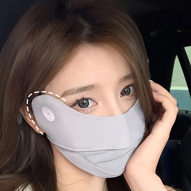 Женская летняя тонкая Солнцезащитная маска дышащая с защитой от ультрафиолета