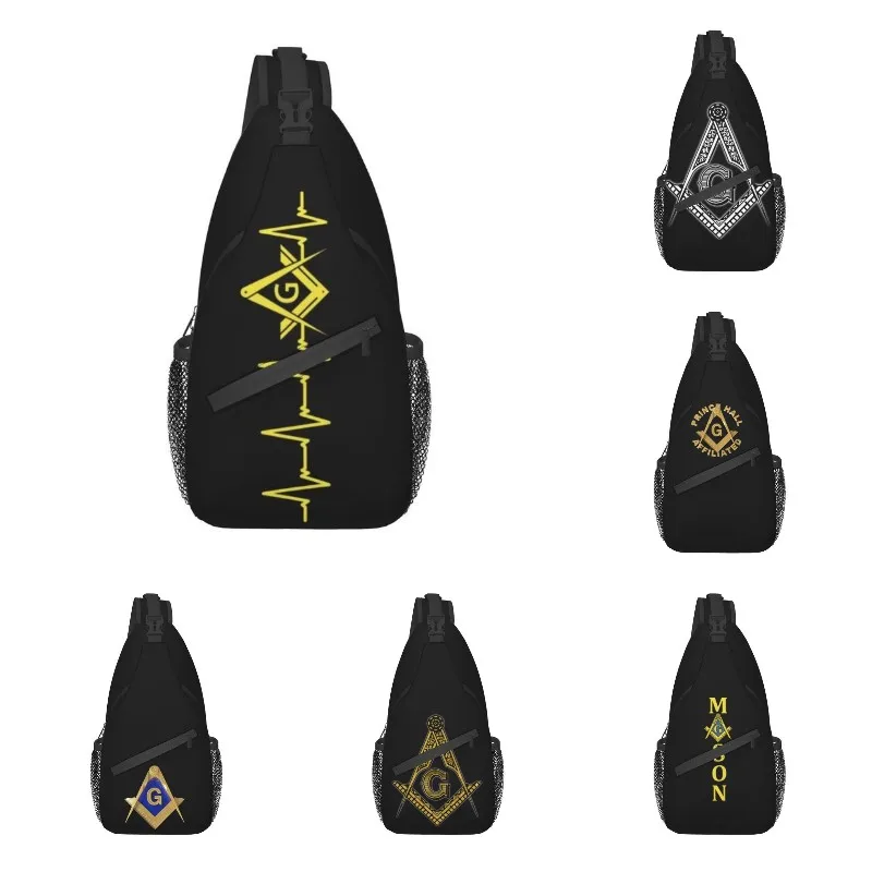 

Нагрудная сумка Freemason с ЭКГ, модный мужской рюкзак на плечо для путешествий