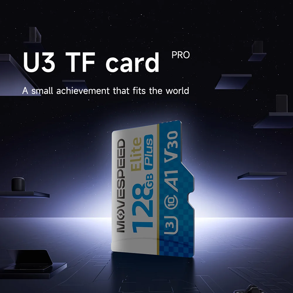 Фото Карта памяти MOVESPEED T300 U3 Mini SD, 100 МБ/с, высокоскоростная флэш-карта памяти, 256 ГБ, 128 ГБ, 64 ГБ, 32 ГБ, SDXC TF-карта для камер и дронов №2