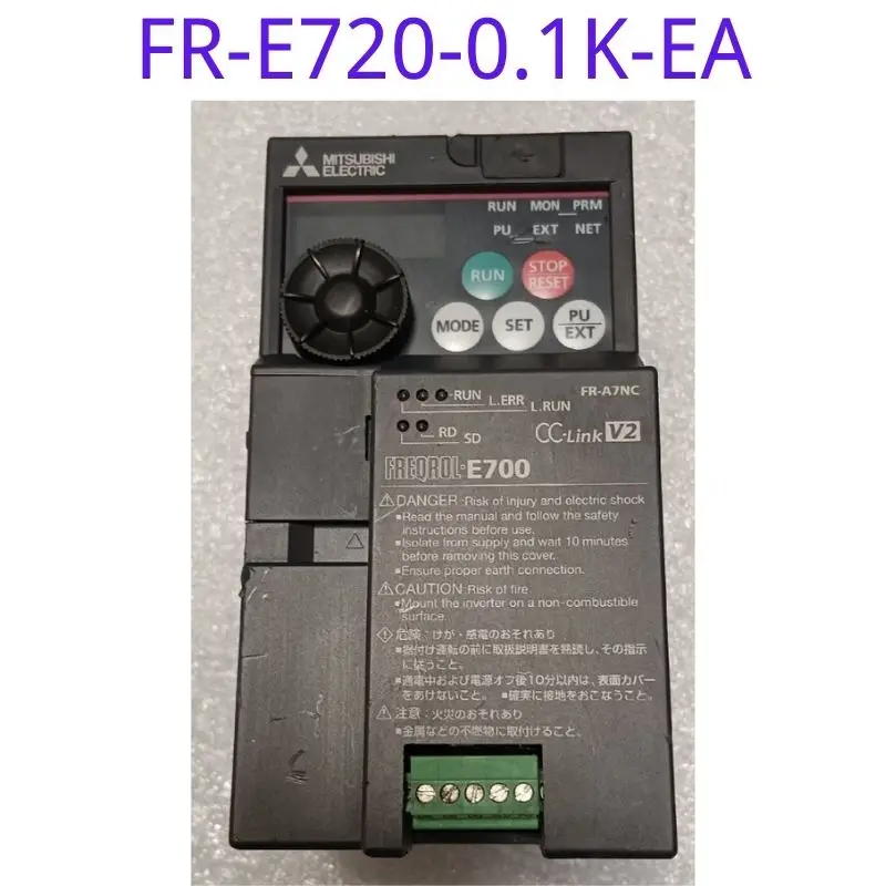 

The function of the second-hand frequency converter FR-E720-0.1K-EA has been tested and is intact