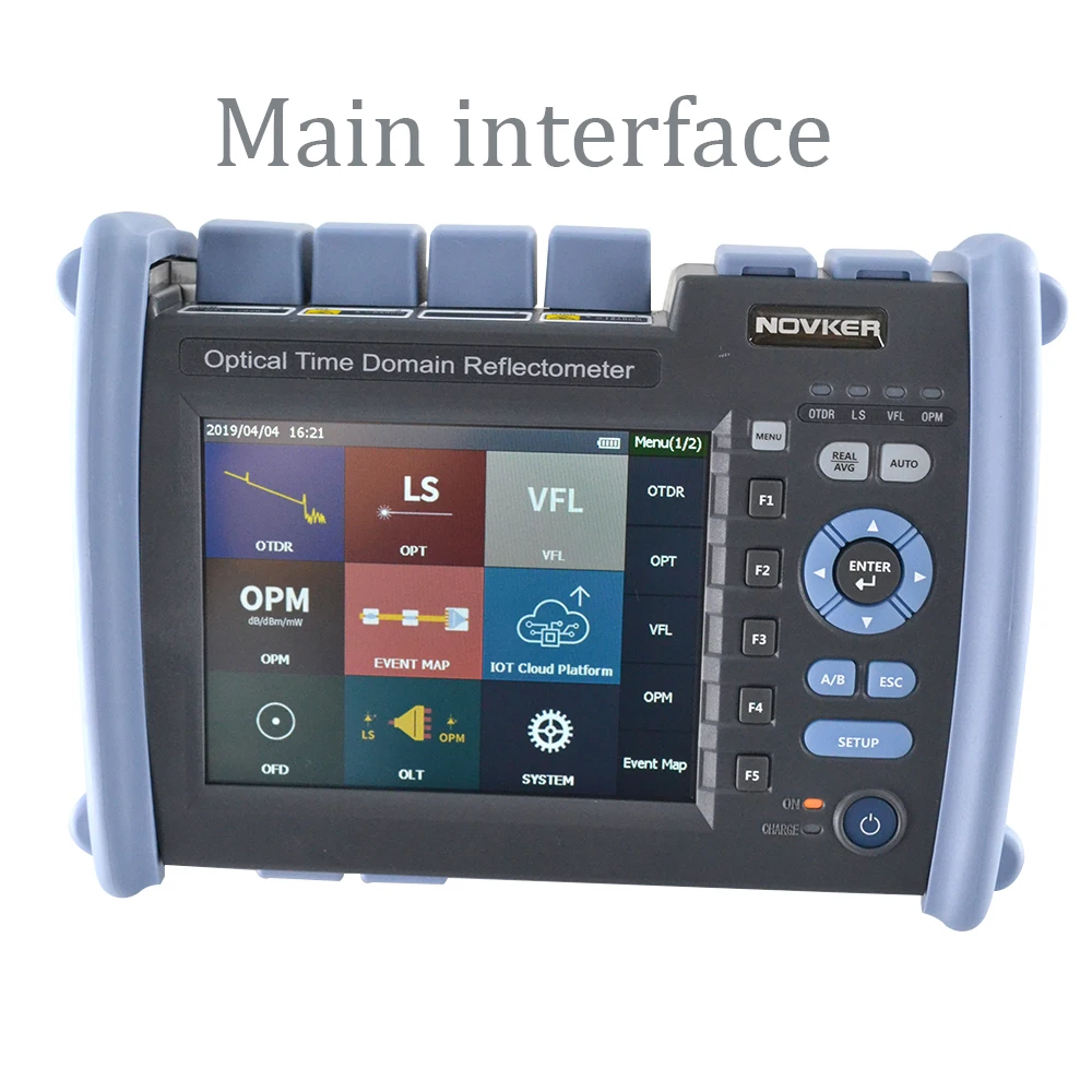 NOVKER SM OTDR NK6000-S1 1310/1550 35/33dB built in FLS OPM VFL Intelligent optical link mapper