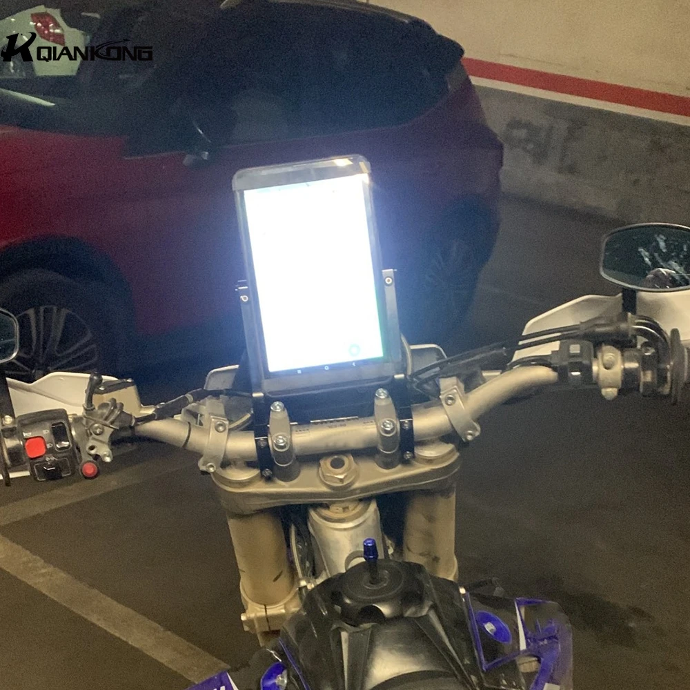 Фото Держатель GPS для мотоцикла 12 мм, кронштейн для навигатора, держатель телефона/GPS из алюминия для GasGas 700 SM/ES 700SM 700ES 2022 2023 №4