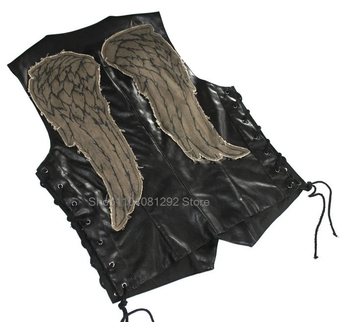 Дрил Диксон Косплей Жилет ТВ Ходячие мертвецы Фантазия Мужской костюм Ролевая